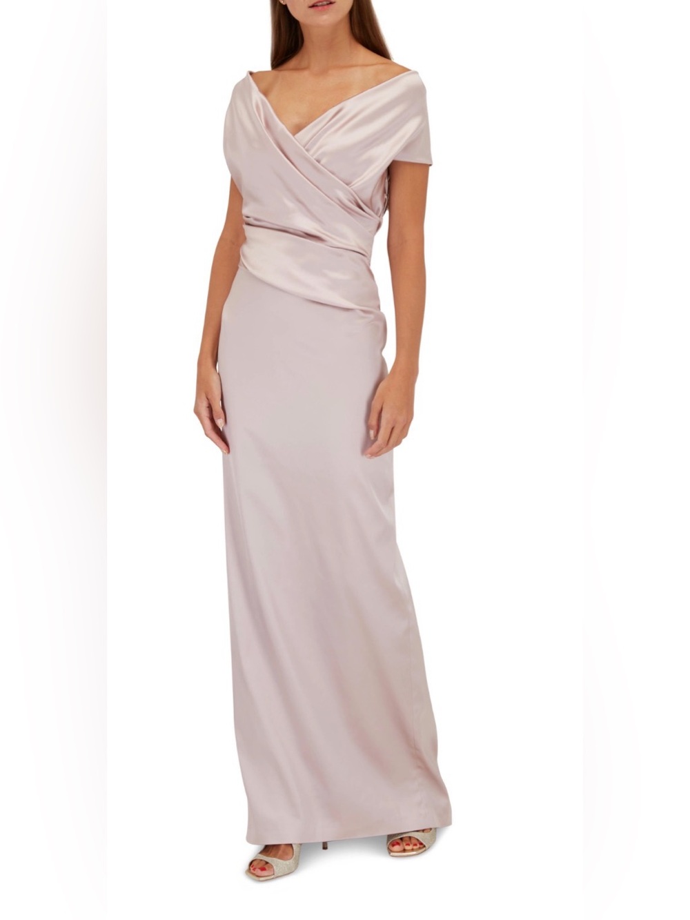 Talbot Runhof Tokara Marble Dress Sz 8 (Black Tie, Mother of Bride/Groom)